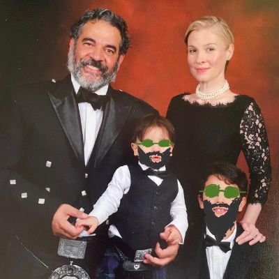 Picture of Henky Madera, his wife Jessa Lynn Madera and two son George Madera, Jack Madera.